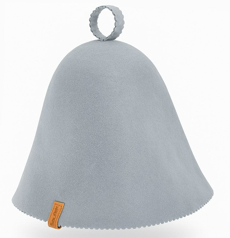 Grey Merlino Wool Sauna Hat
